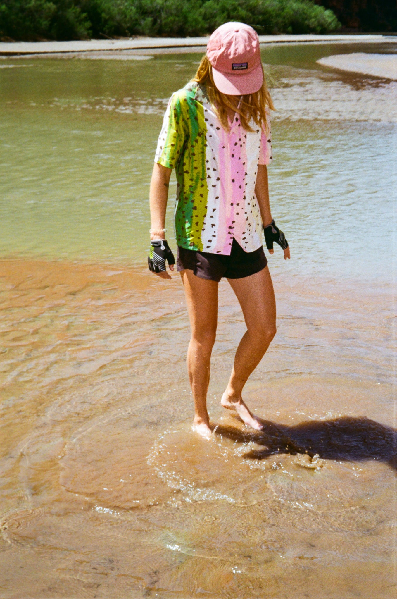 Rainbow Trout Short Sleeve button down + 10 year warranty