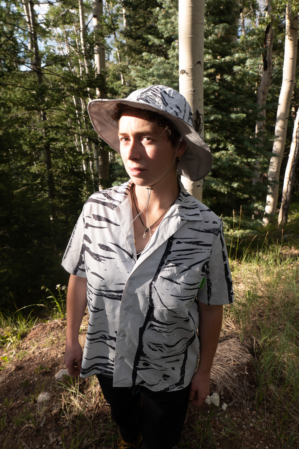 Aspen Short Sleeve button down + matching print + 10 year warranty