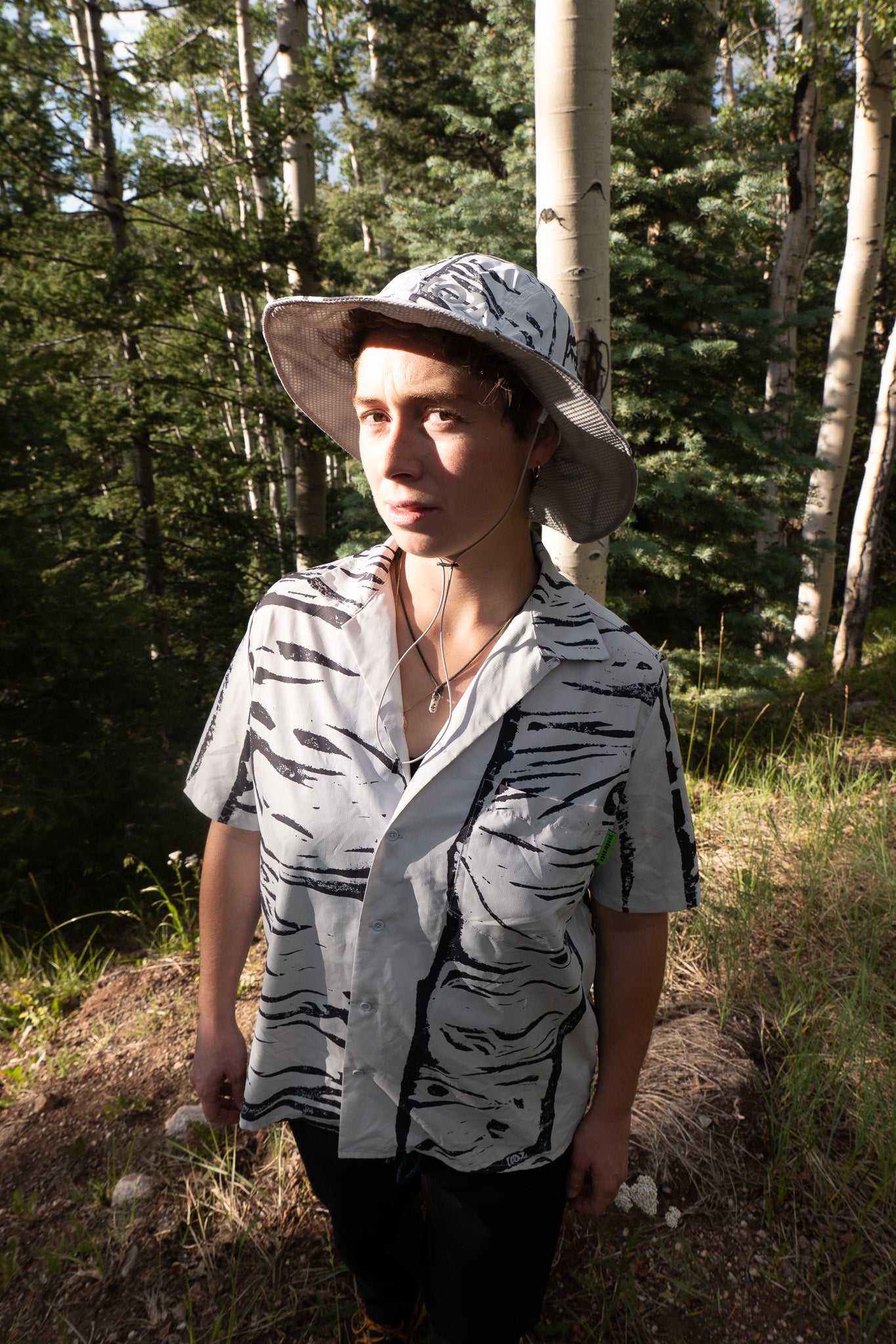 Aspen Short Sleeve button down + matching print + 10 year warranty