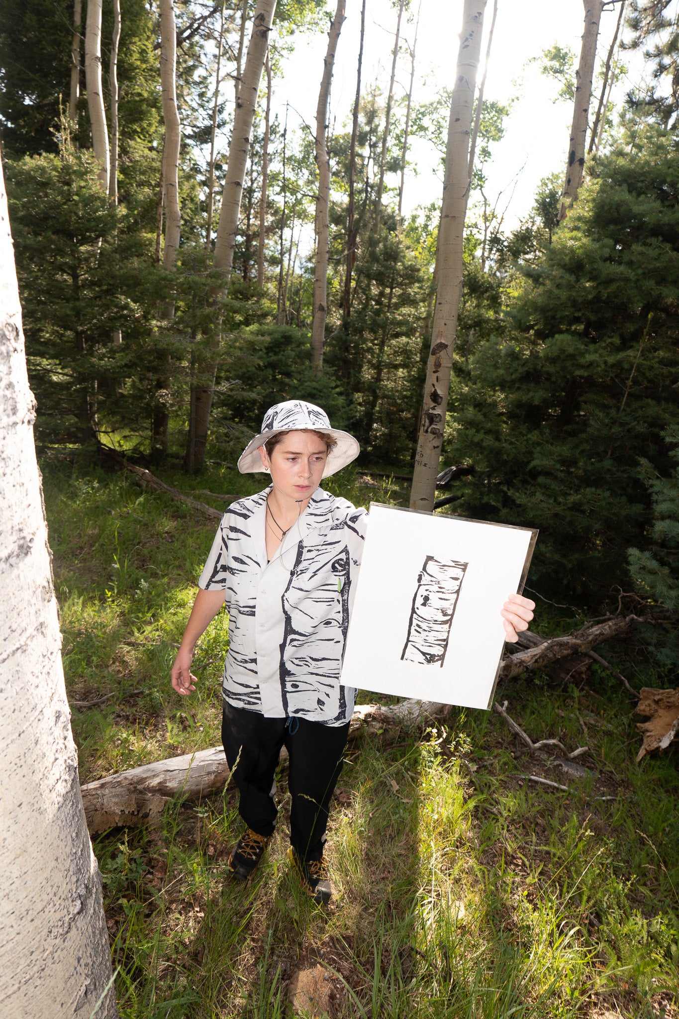 Aspen Short Sleeve button down + matching print + 10 year warranty