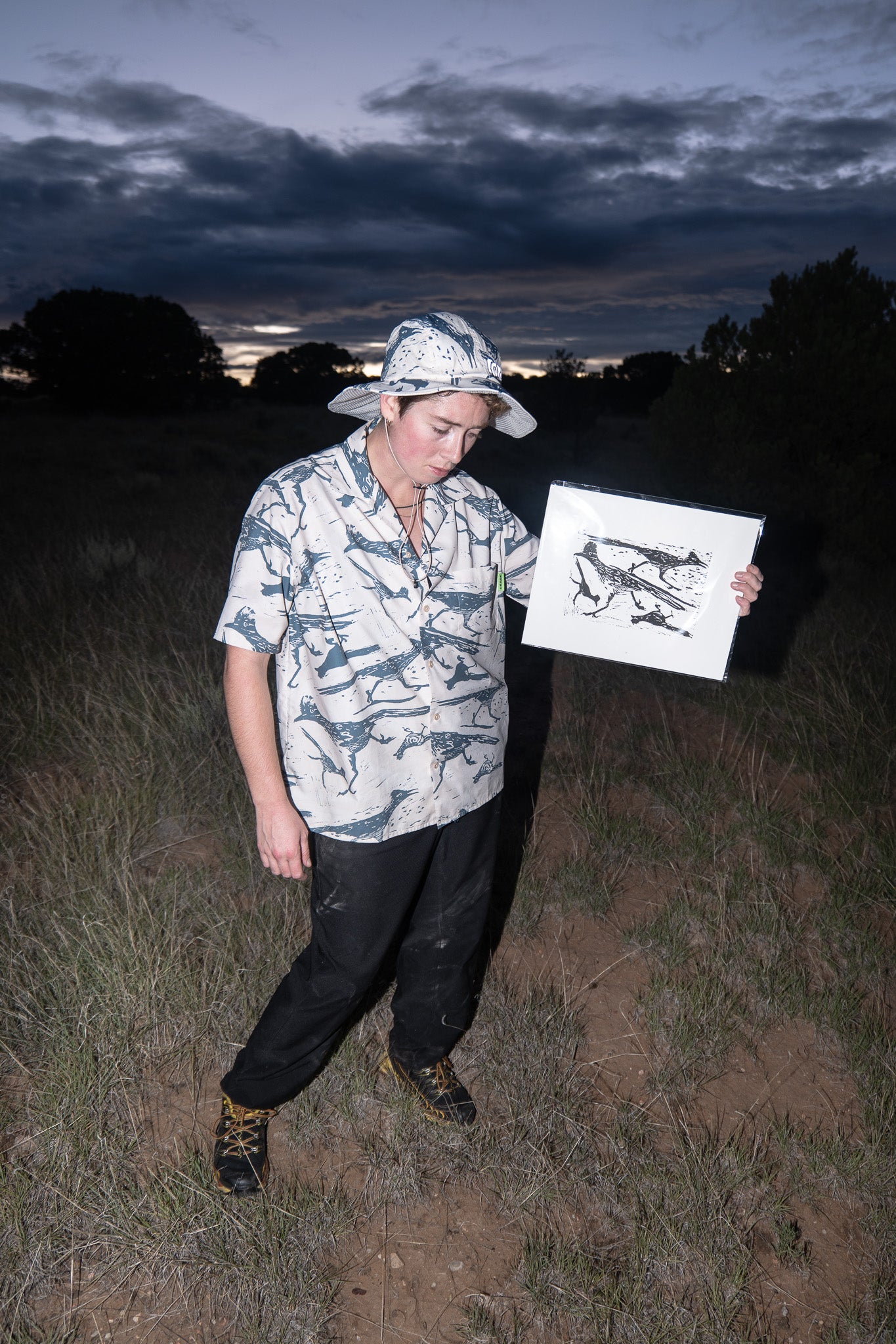 Roadrunner Sun Hat + matching print + 10 year warranty