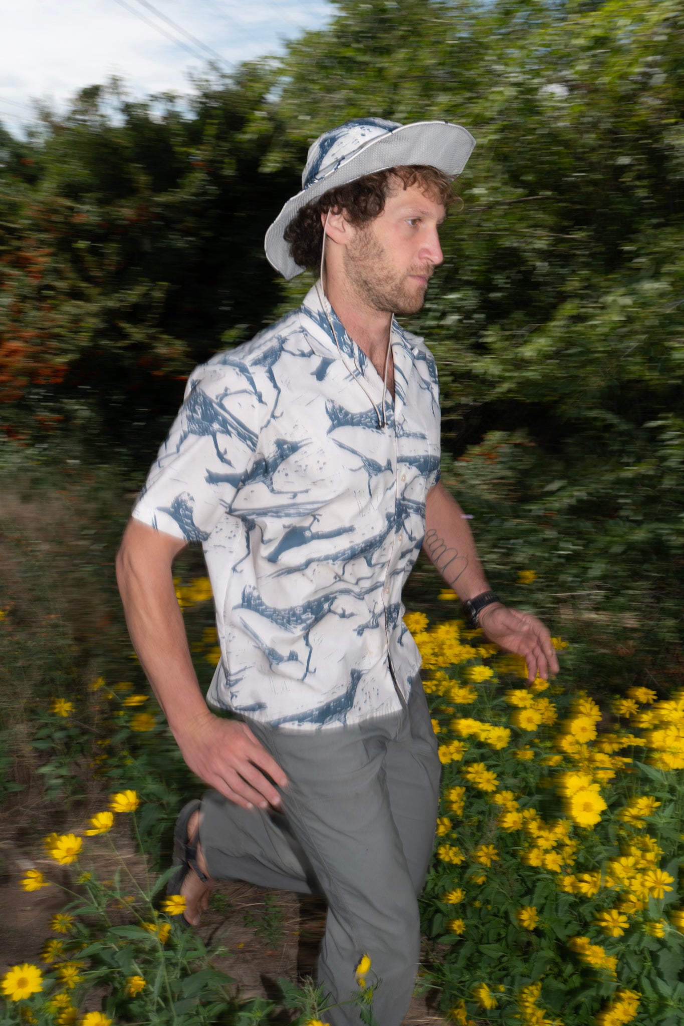 Roadrunner Short Sleeve button down + matching print + 10 year warranty