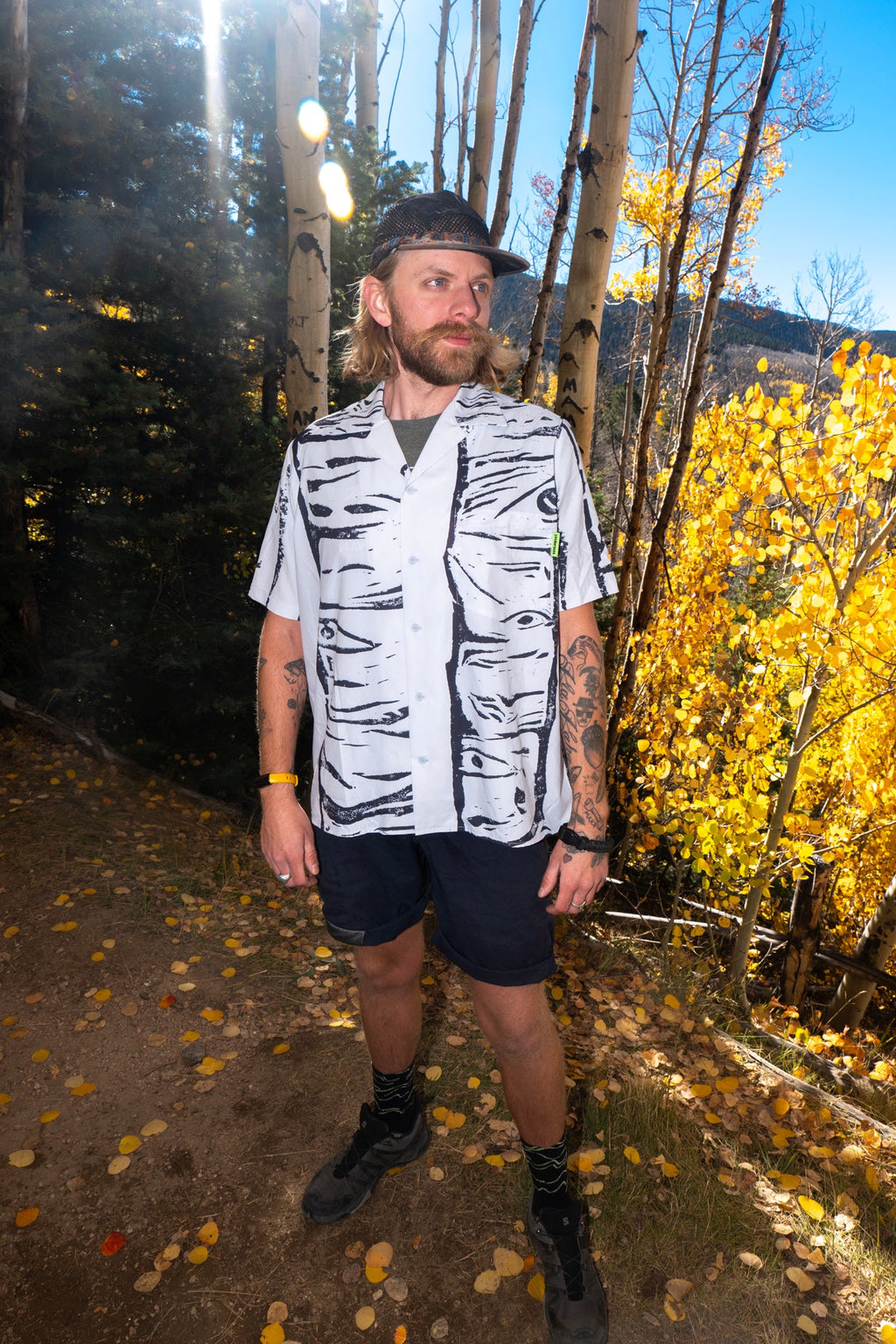 Aspen Short Sleeve button down + matching print + 10 year warranty