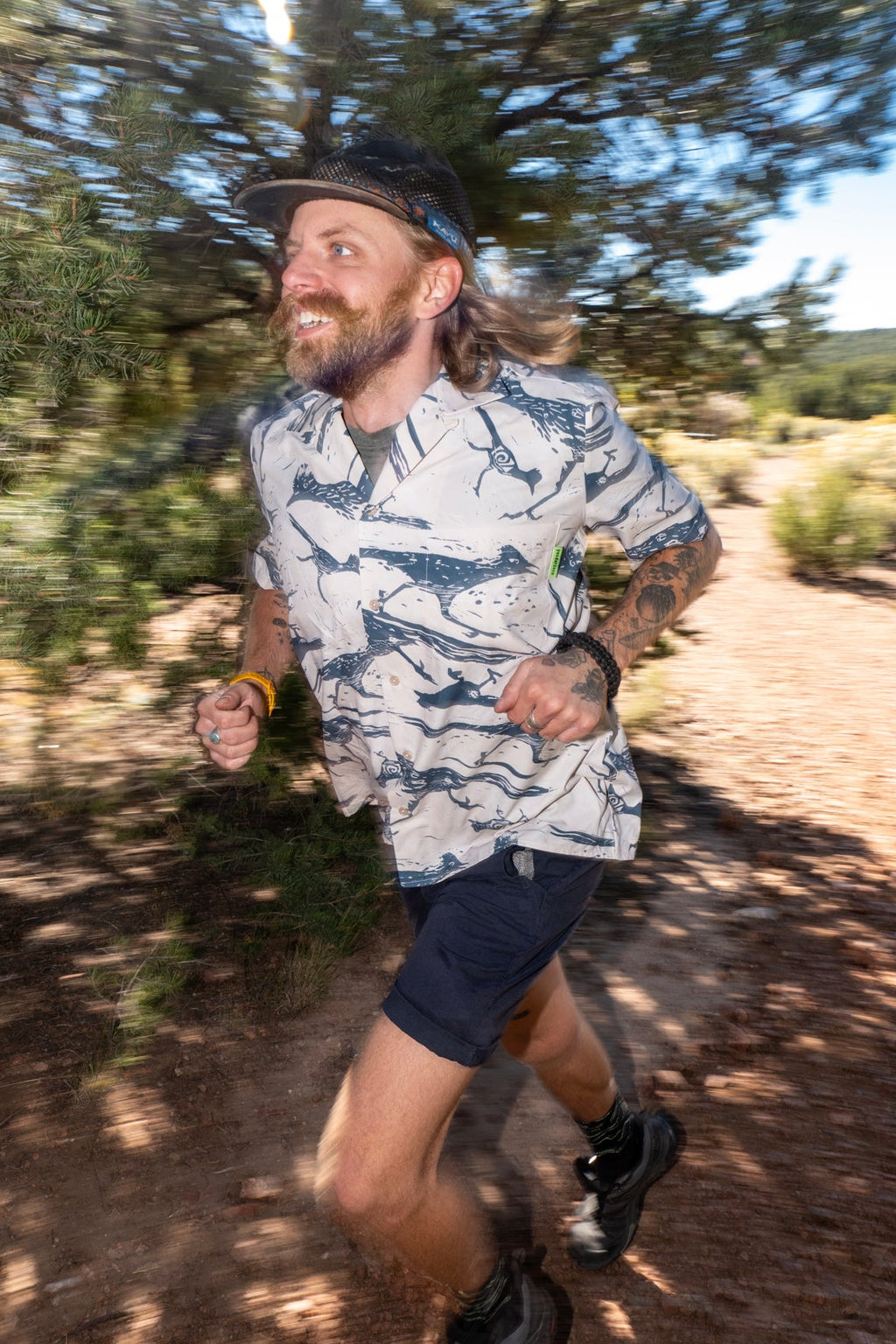 Roadrunner Short Sleeve button down + matching print + 10 year warranty