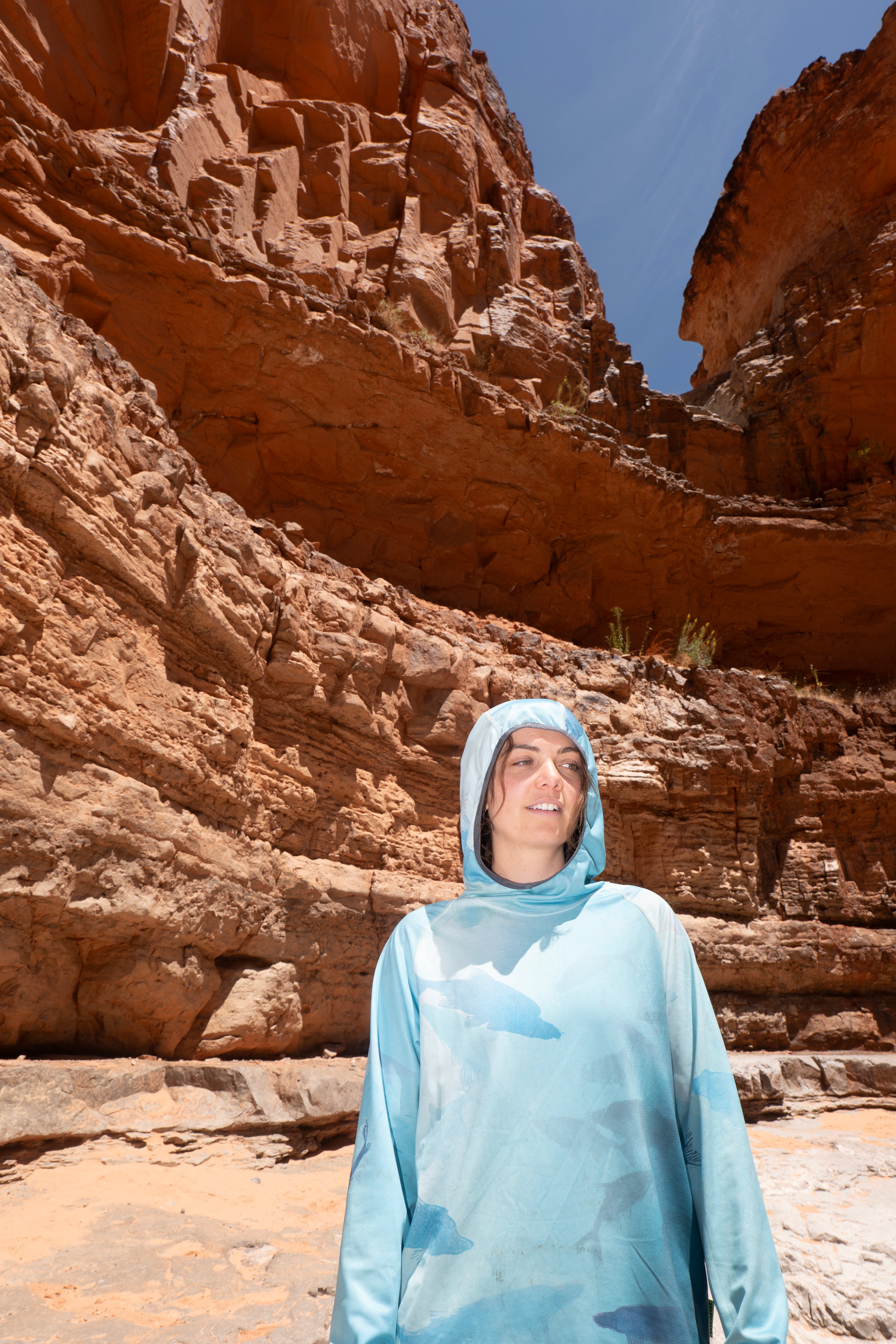 Humpback Chub Sun Hoodie + matching print + 10 year warranty