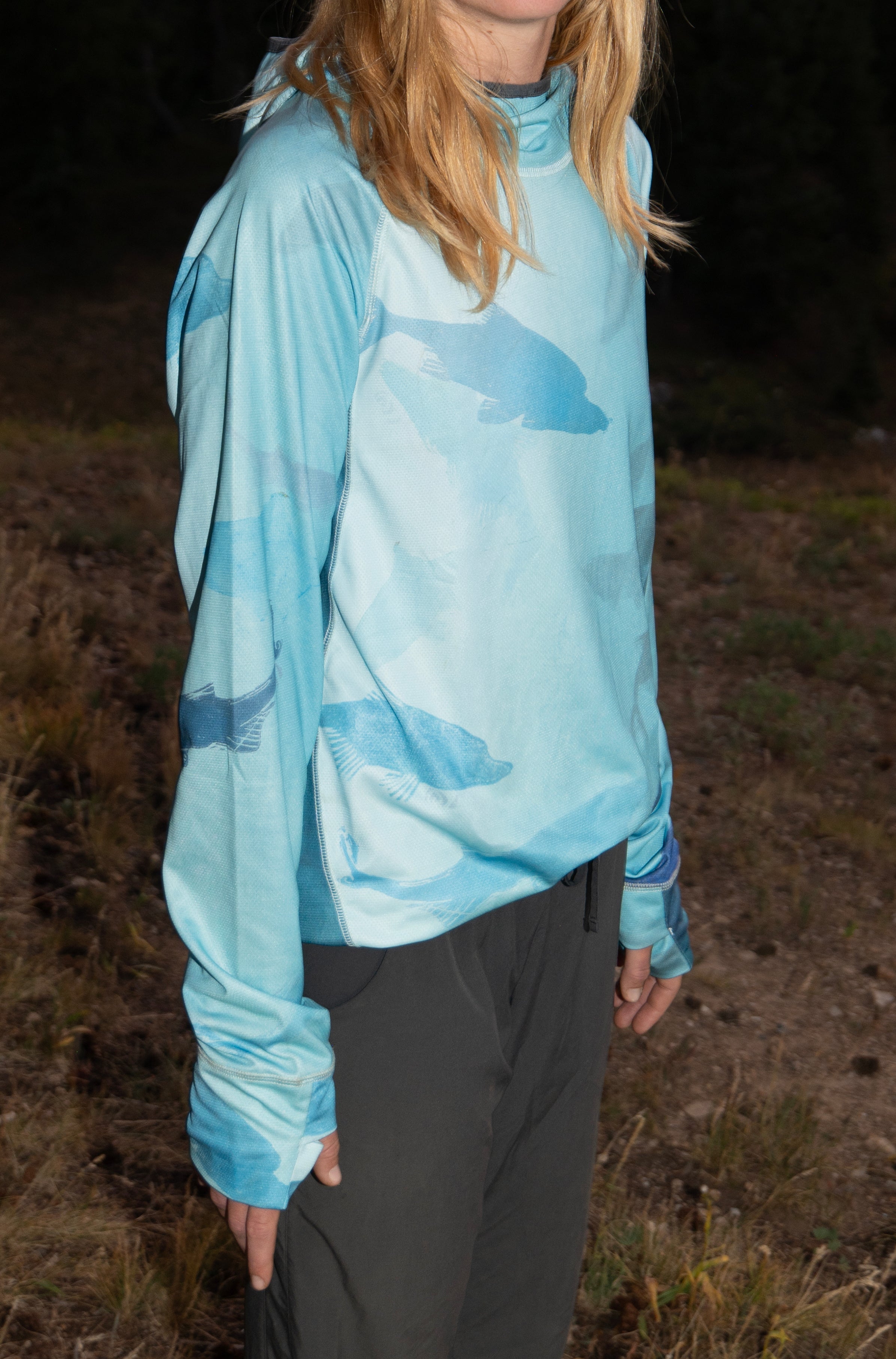 Humpback Chub Sun Hoodie + matching print + 10 year warranty