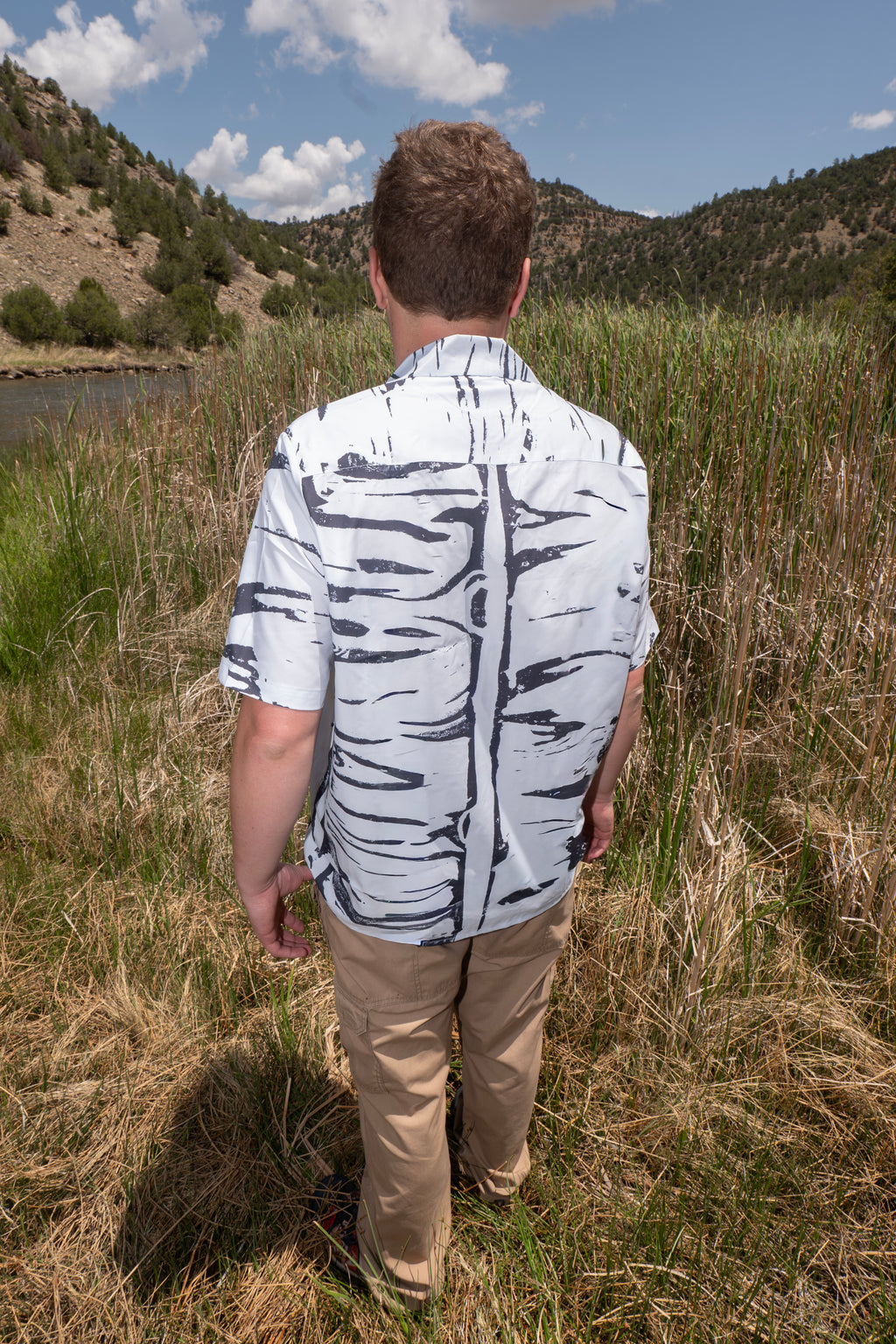 Aspen Short Sleeve button down + matching print + 10 year warranty