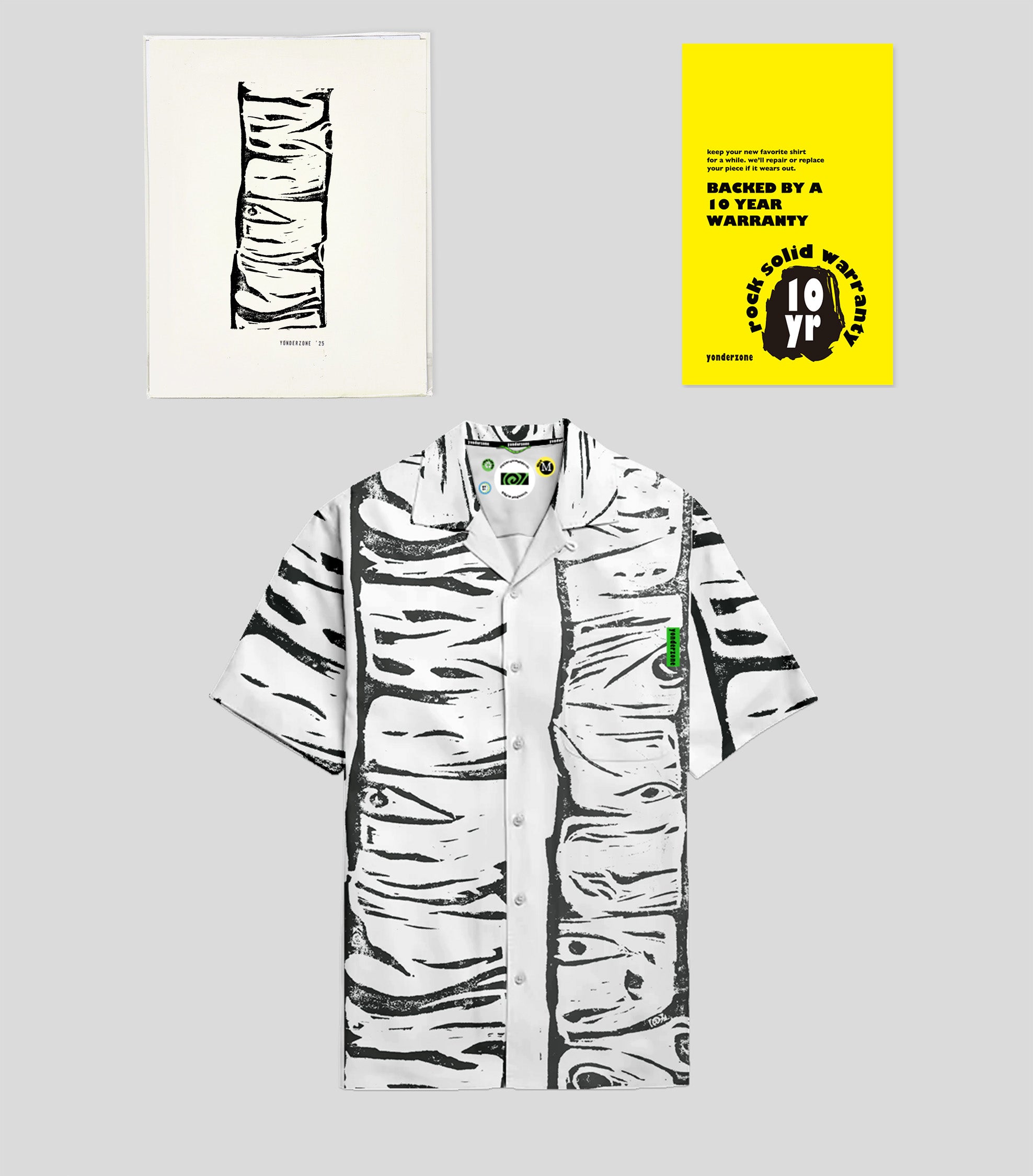 Aspen Short Sleeve button down + matching print + 10 year warranty